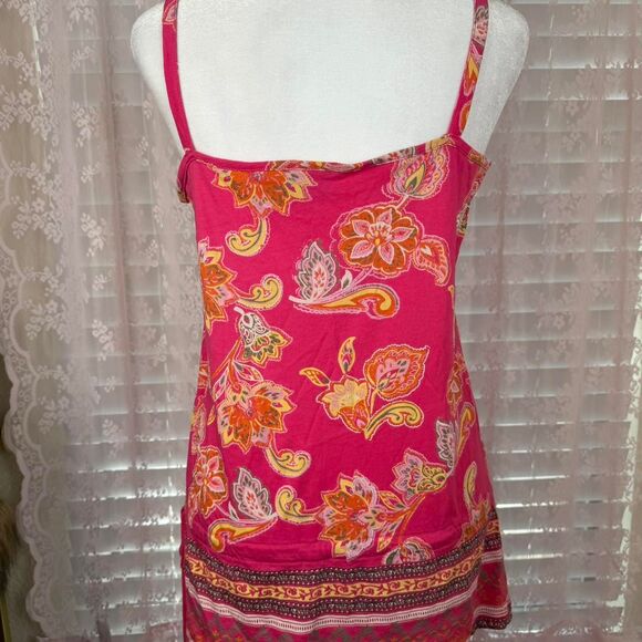 Vintage Y2K Esprit pink paisley print tank top - Picture 4 of 8
